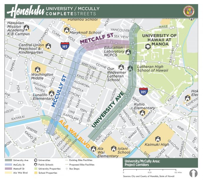 University Of Hawaii Manoa Map Update 3/21) Support Complete Streets in UH Manoa area   Hawaii 